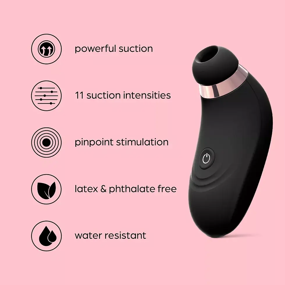 Miniatura: Rechargeable Silicone Clitoral Stimulator – Whisper-Quiet Suction Vibrator