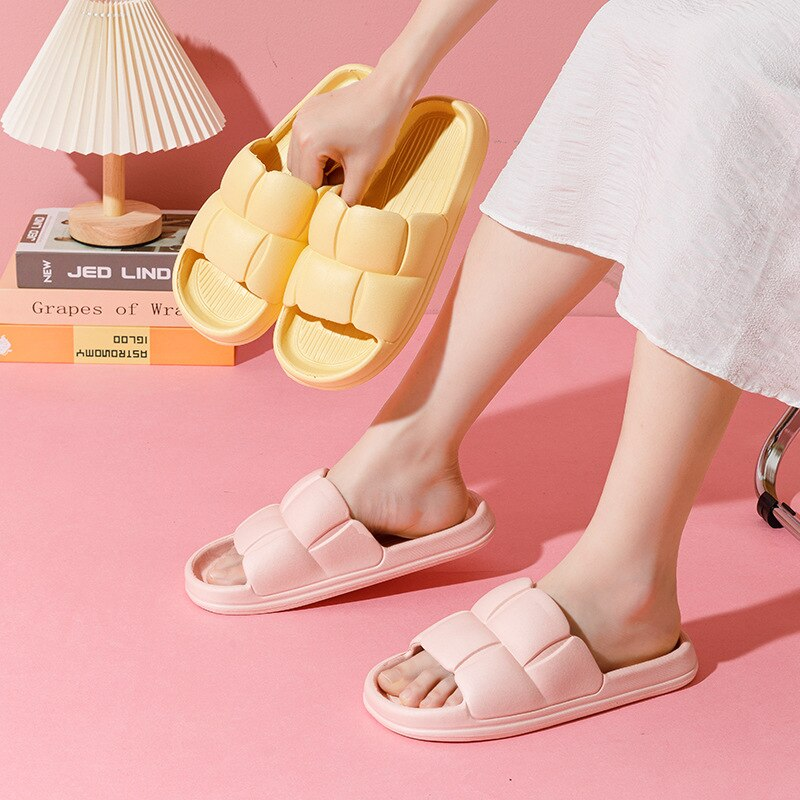 Thumbnail: EVA Thick Flat Bottom Slippers .