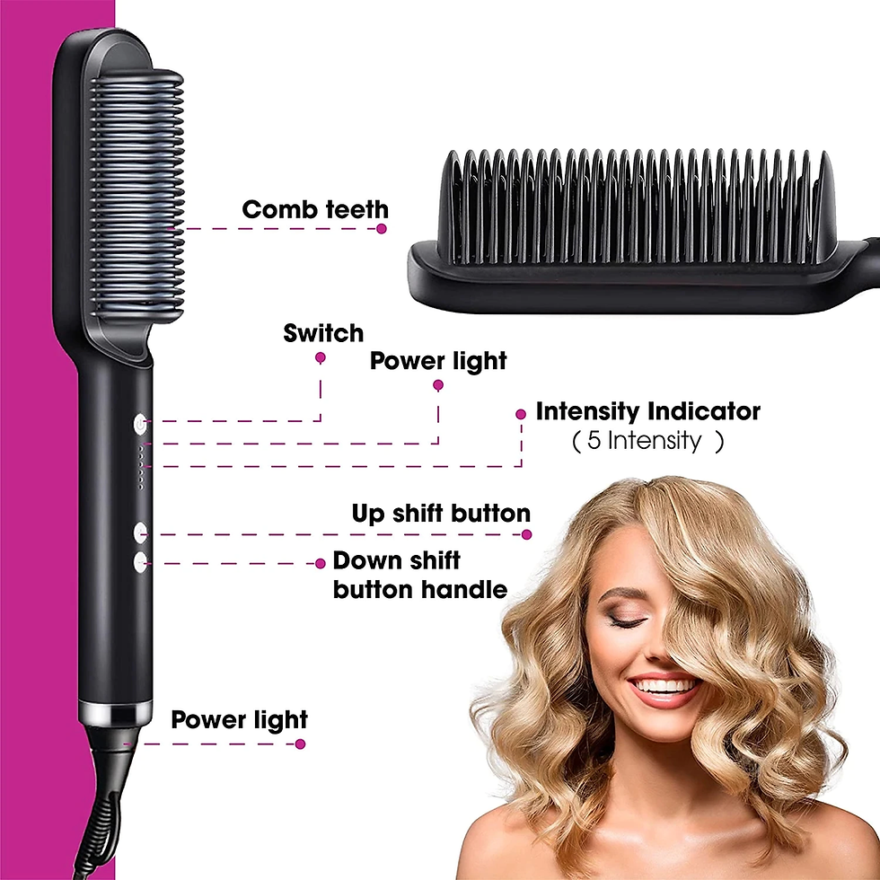 Miniatura: Stronics Anti-scalding Ceramic Hair Straightener Hot Brush