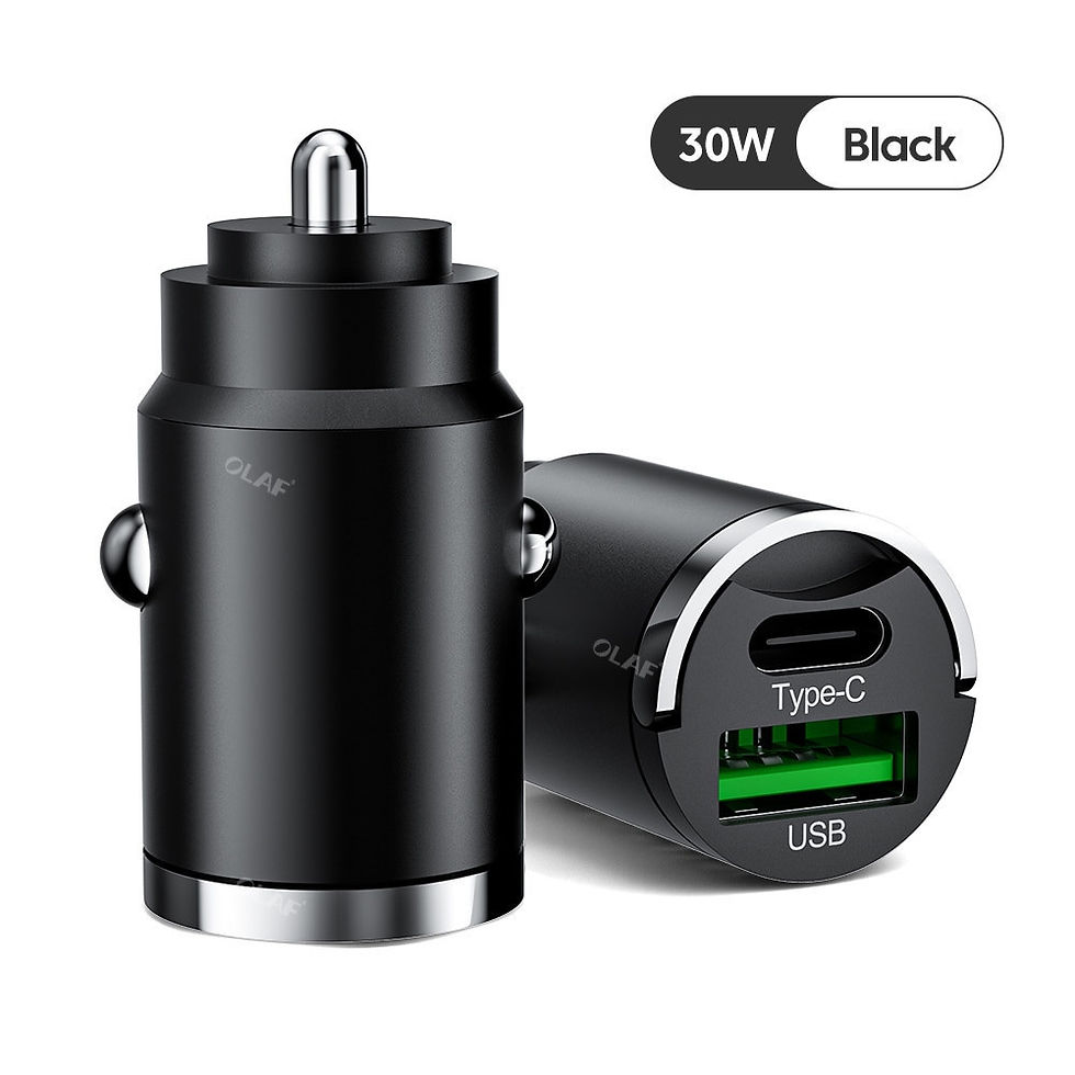 Thumbnail: Mini 100W USB PD Mobile Phone Fast Car Charger