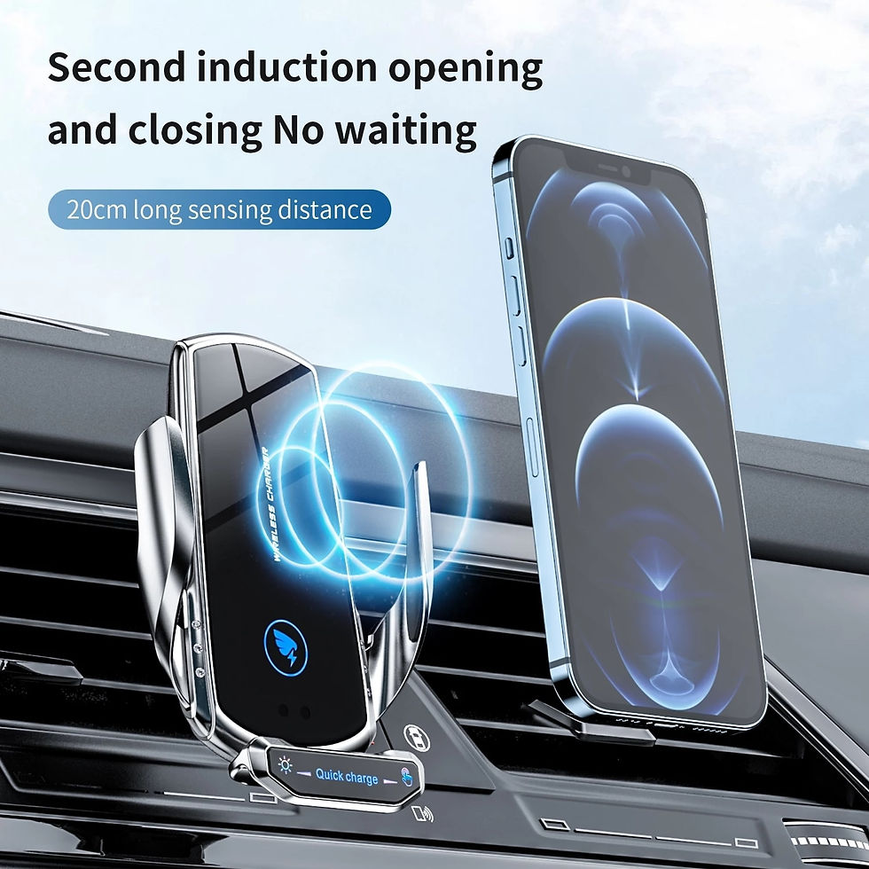 Thumbnail: 30W Car Phone Holder Fast Wireless Charger
