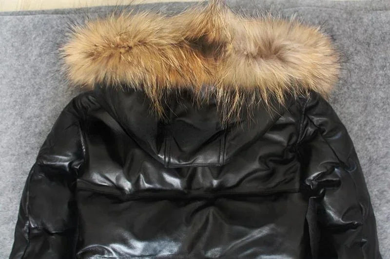 Miniatura: Sleek Puffer Jacket with Faux Fur Trim