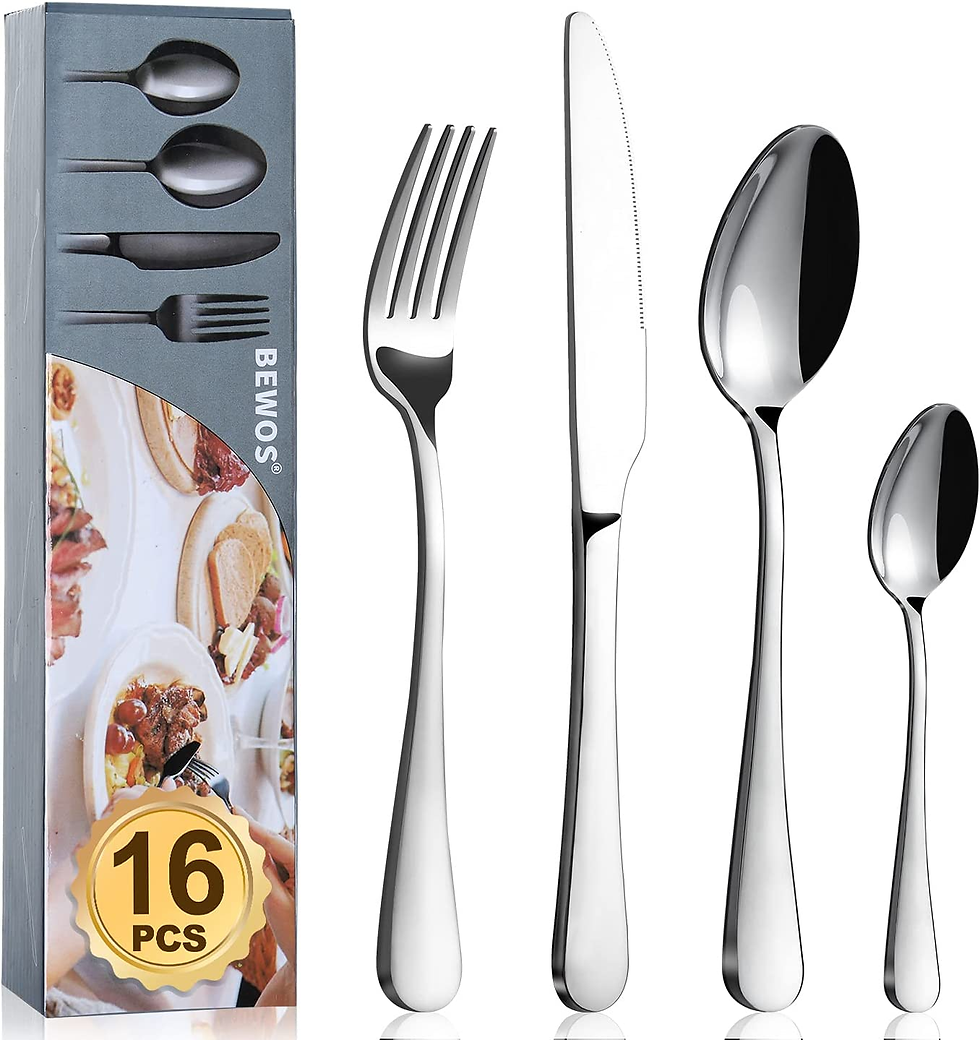 Miniatura: Cutlery Set,  16-Piece Stainless Steel Flatware Set,