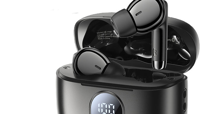 Bluetooth 5.3 Wireless Earphones, In-Ear Earbuds with HiFi Stereo, Waterproof