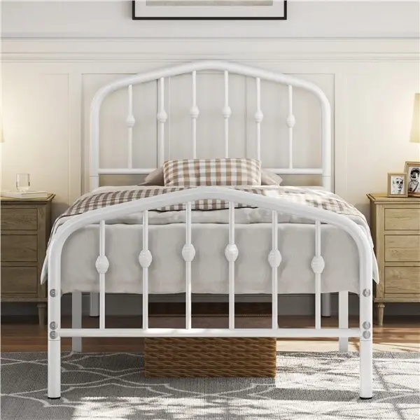 Thumbnail: Vintage-Inspired Platform Bed Frame - Simplistic Yet Classy