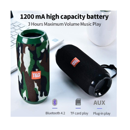 Miniatura: TG117 Portable Bluetooth Speaker with Rechargeable Battery