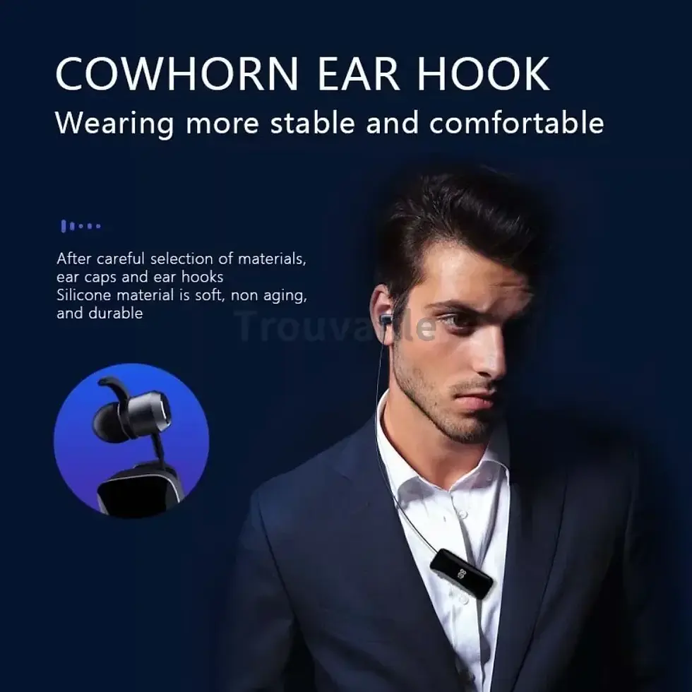 Miniatura: Portable Wireless Bluetooth Earbud with Charging Case and LED Display