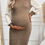 Thumbnail: Elegant Maternity Knit Dress – Soft Long-Sleeve Sweater Dress for Stylish Moms