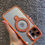 Miniatura: Clear Magnetic iPhone Case with 360° Ring Stand – Shockproof & Stylish Grip Cover
