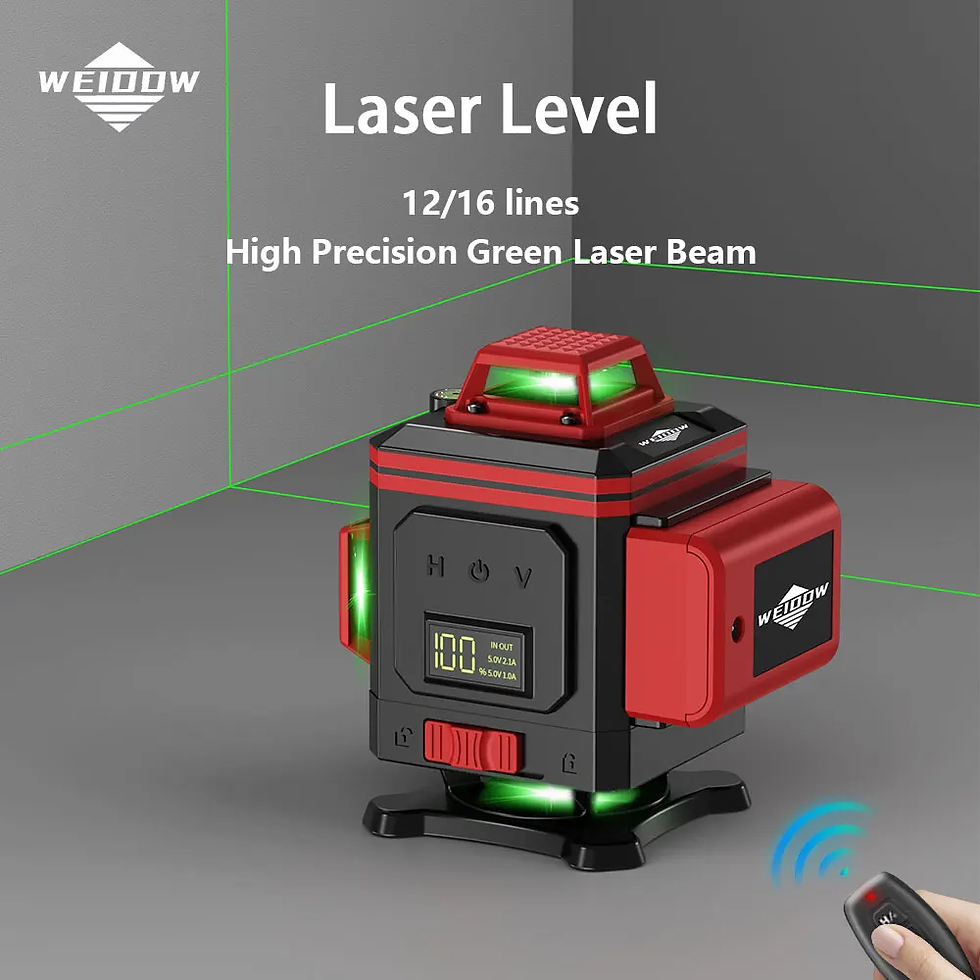 Advanced 3D/4D Laser Level with Remote Control and 360° Self-Leveling