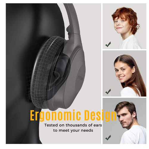 Thumbnail: Mpow H17 Over Ear Noise Cancelling Headphones Up to 30Hrs Usage Wired&Wireless