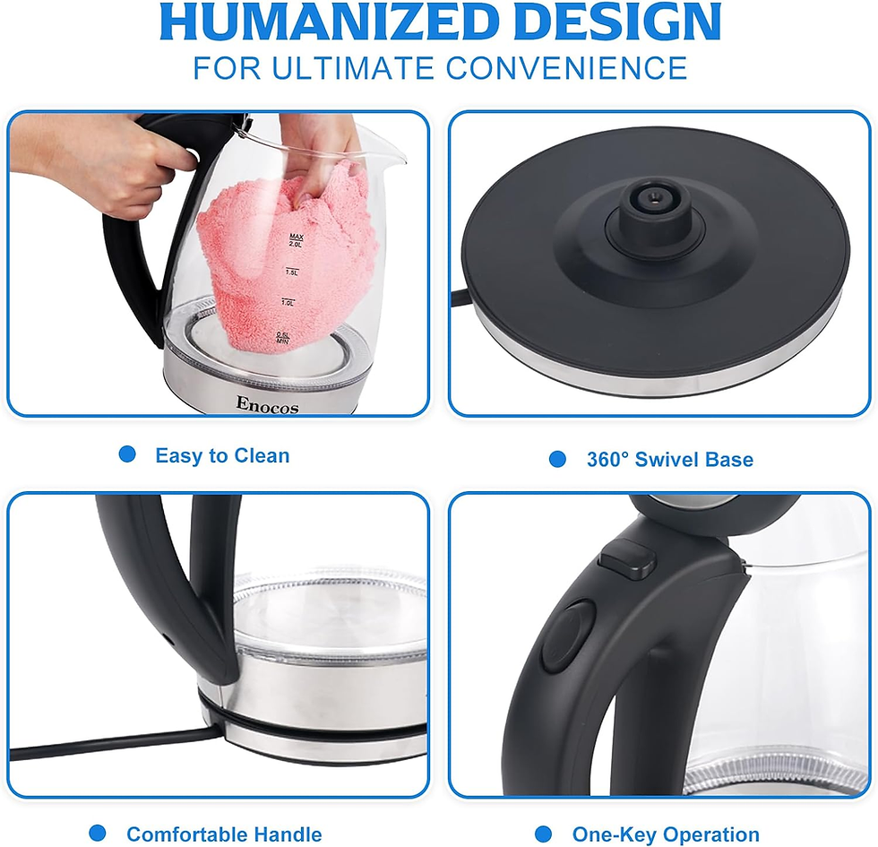 Thumbnail: Electric Glass Kettle with Blue LED