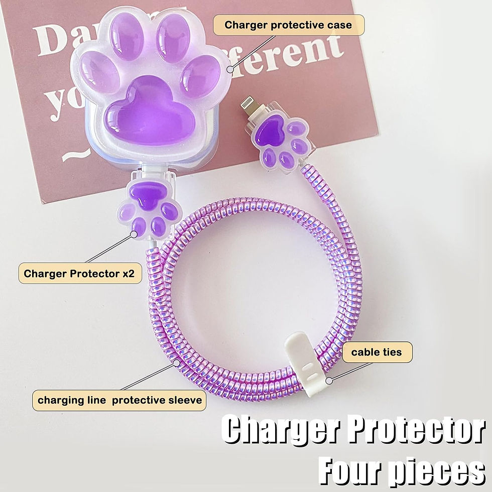 Miniatura: Heart Cable Protector & Charging Cord Set