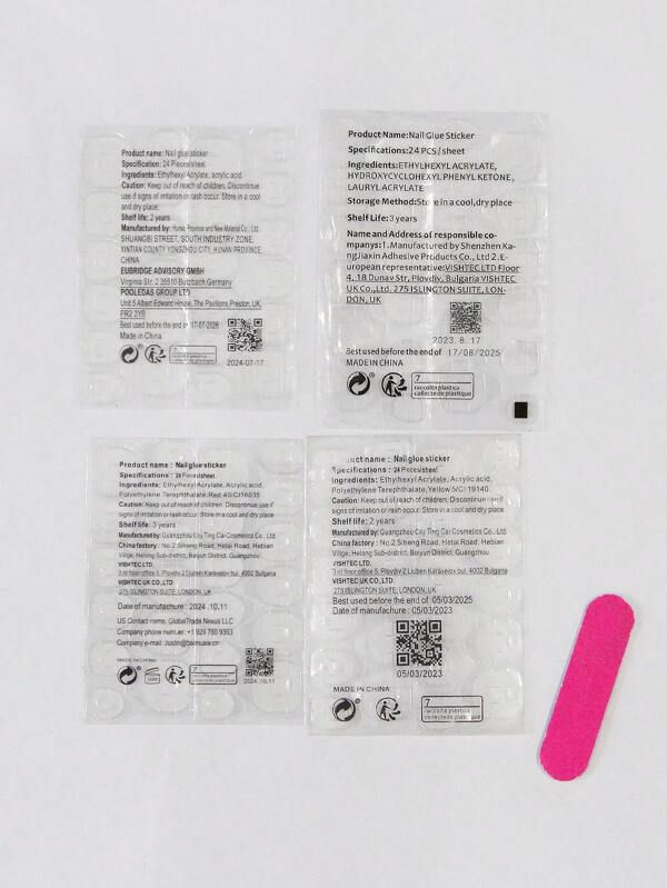 Miniature : 30PCS Retro Almond Press-On Nails – Solid Color False Nails Set Reusable