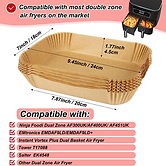 100-Pack Air Fryer Liners for Ninja Dual