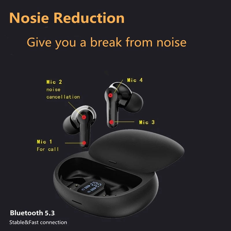 Thumbnail: BeatFade B103 True Wireless Bluetooth Earbuds – Gaming Mode, 10-Hour Playtime, ENC Dual Mics, Water Resistant, Deep Bass