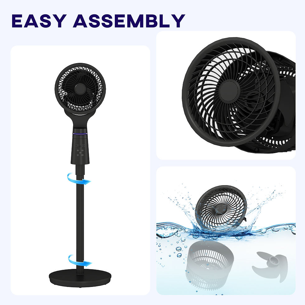 Thumbnail: HOMCOM BreezeFlow 360 Air Circulator Fan