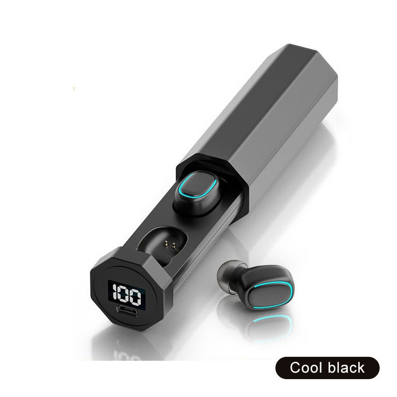 Thumbnail: B9 TWS Wireless Bluetooth Earphone 8D HIFI Sound & LED Power Display