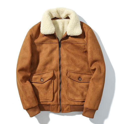 Suede jacket winter top