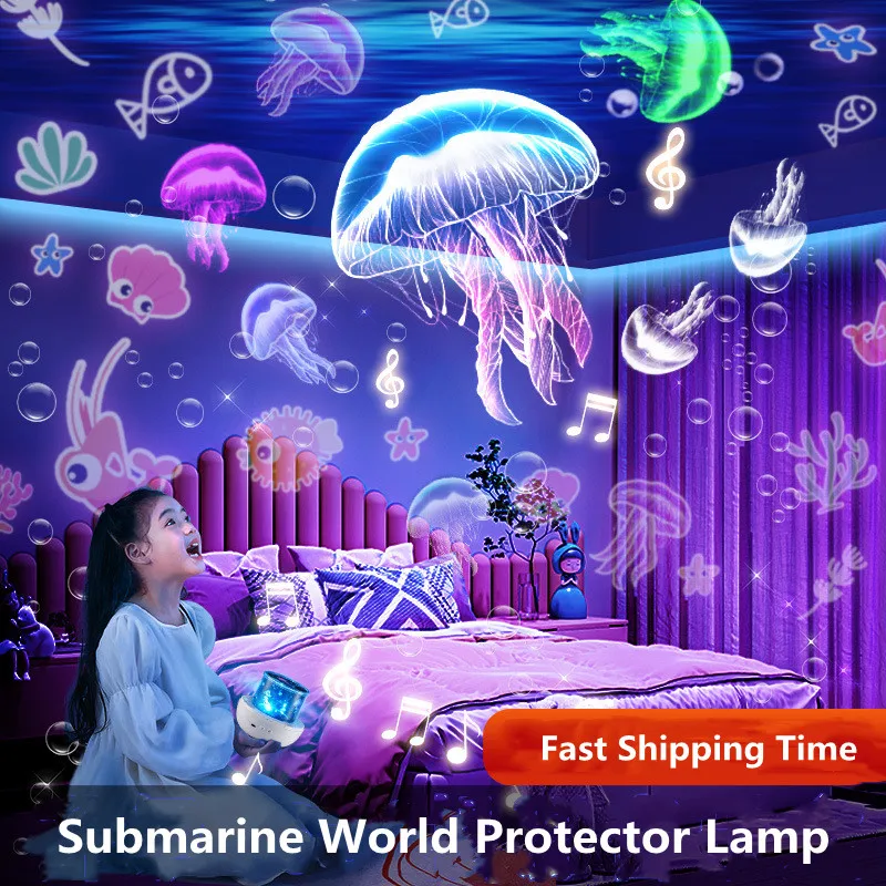 Thumbnail: Starry Projector Night Light Rotating Sky Moon Lamp Galaxy Lamp Home Bedroom Dec