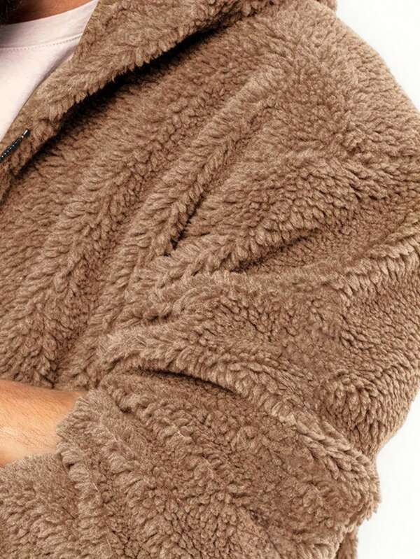 Miniatura: Men's Casual Double-Sided Plush Warm Jacket – Autumn/Winter Thick Wool Coat