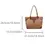 Miniatura: Minimalist Business Large Capacity Unisex Tote Bag, PU Leather Shoulder Bag Suit
