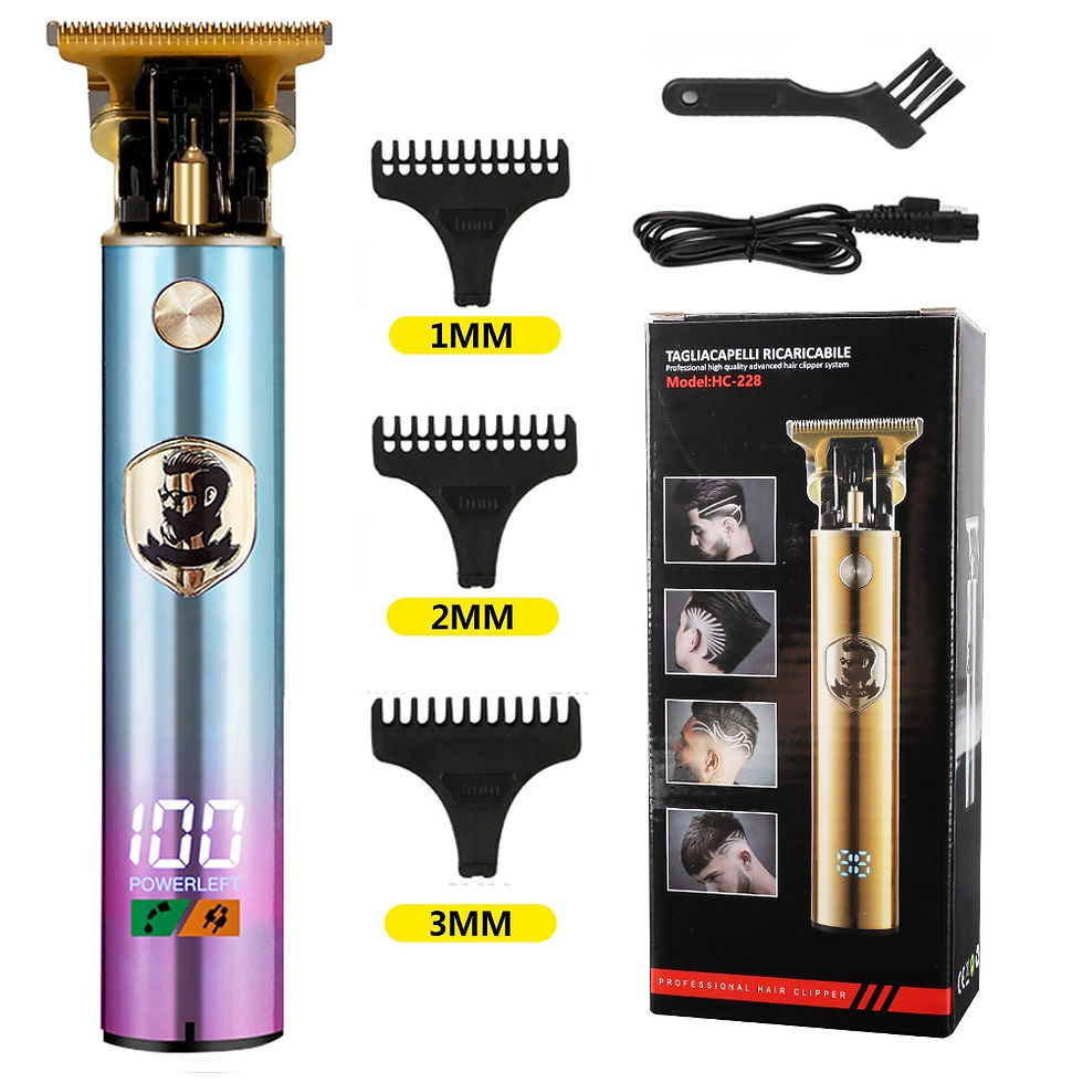Miniature : Hiena T9 Cordless Hair Clipper With USB Rechargeable - Long Battery Life