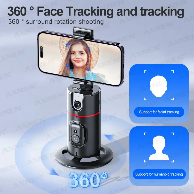 Miniatura: 2023 New 360 Rotation Follow-Up Gimbal Stabilizer Monopod Desktop Tracking Gimba