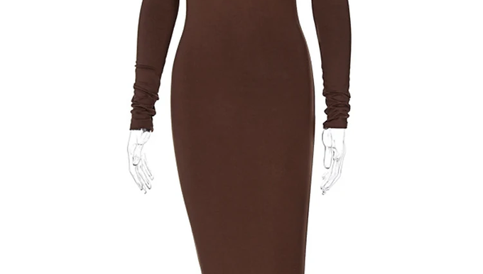 Women’s Backless Bodycon Maxi Dress
