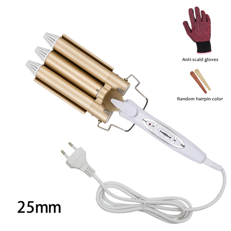 Miniature : Professional Hair Tools Curling Iron Ceramic Triple Barrel Hair Styler Hair Wave
