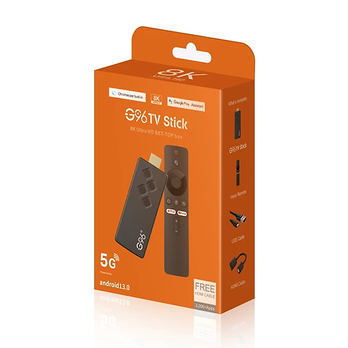 Tv Stick 2GB RAM 8GB ROM 4K Android 13 BT Voice Remote Fire Tv