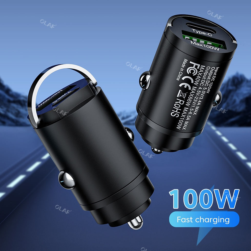 Miniature : Mini 100W USB PD Mobile Phone Fast Car Charger