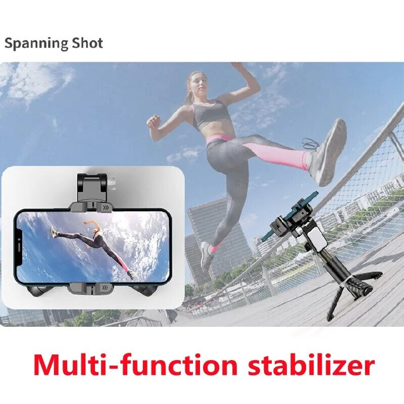 360 Rotation Following Shooting Mode Gimbal Stabilizer Selfie Stick Tripod Gimba
