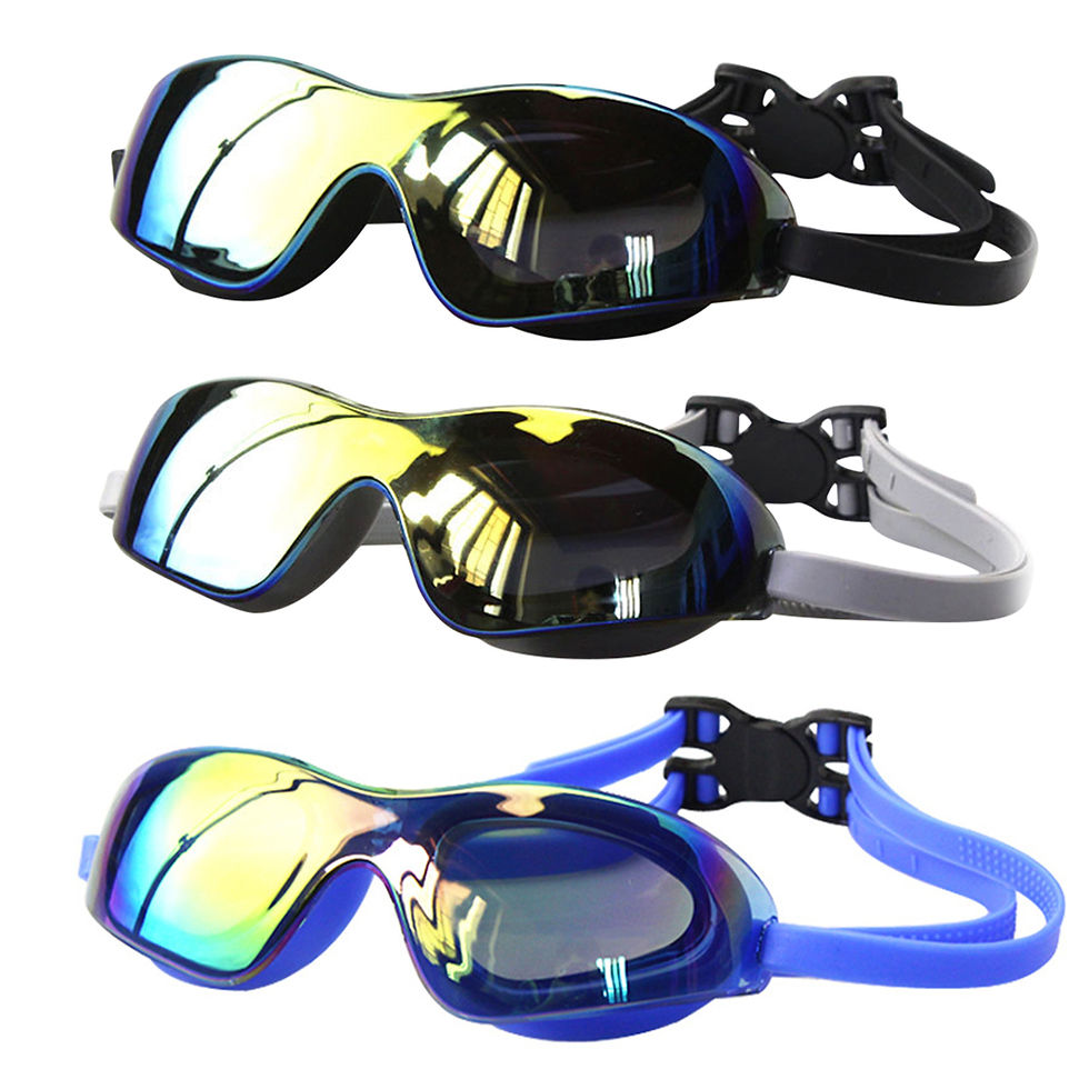 Miniatura: Professional Anti-Fog Swimming Glasses – Adjustable Electroplated Diving Glasses for Adults, Youth, and Kids