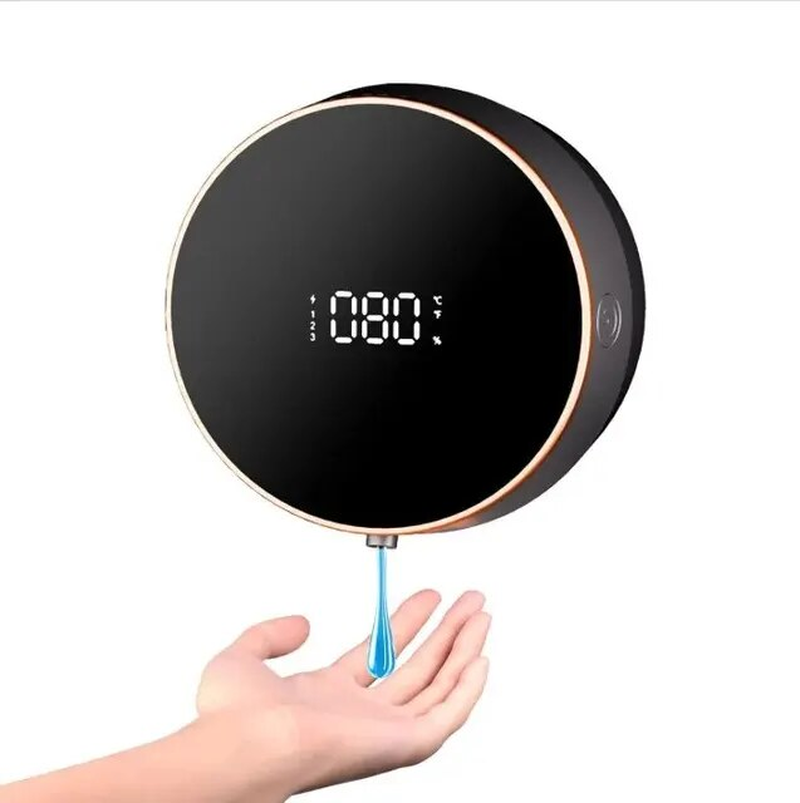 Miniature : Wall Mount Automatic Foam Soap Dispensers LED Temperature Display Electric Touch