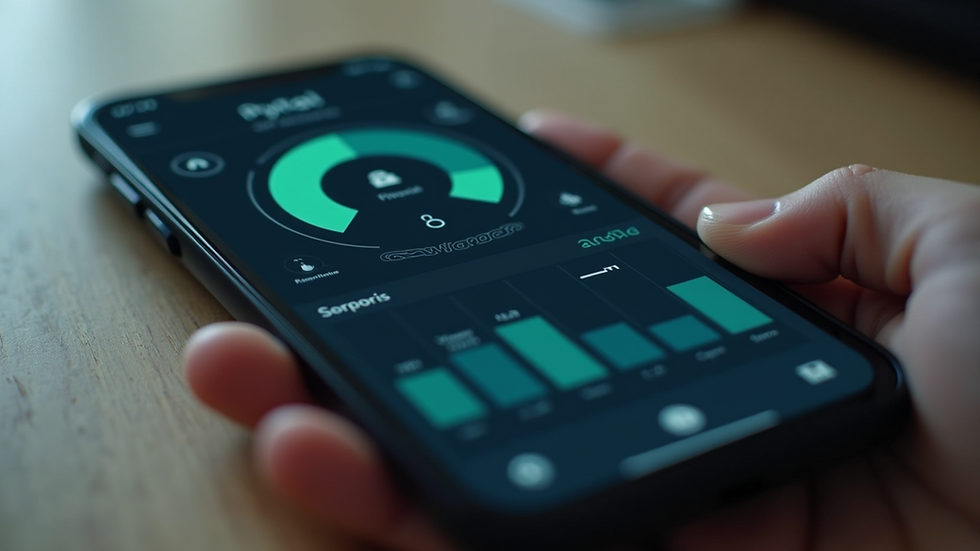 Close-up view of a smartphone screen showing Android privacy dashboard