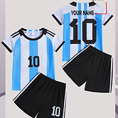 Custom Kids Soccer Jersey Set – Personalized Name & Number