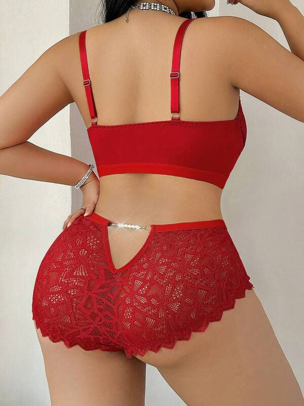 Thumbnail: Lingerie Set – Wireless Bralette & High-Rise Briefs, 2-Piece, Light Support