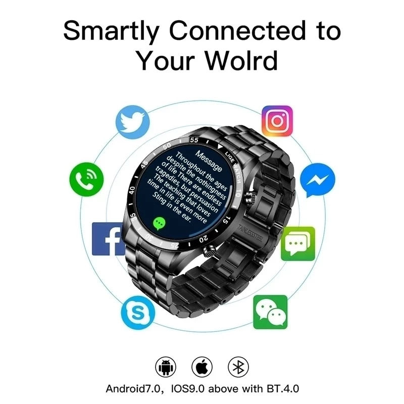 Thumbnail: LIGE Smart Watch Heart Rate /Blood Pressure Monitoring / Bluetooth Call