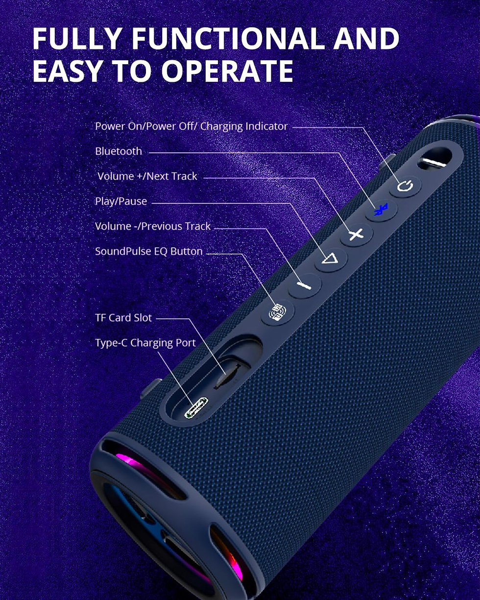 Miniatura: T7 Lite Bluetooth Wireless Portable Speaker 24W Water resistant