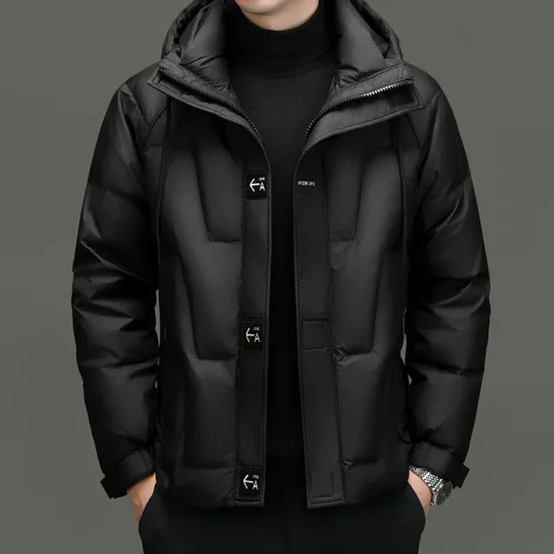 Thumbnail: Men's Autumn and Winter New High-End Fashion Hooded Warm Jacket