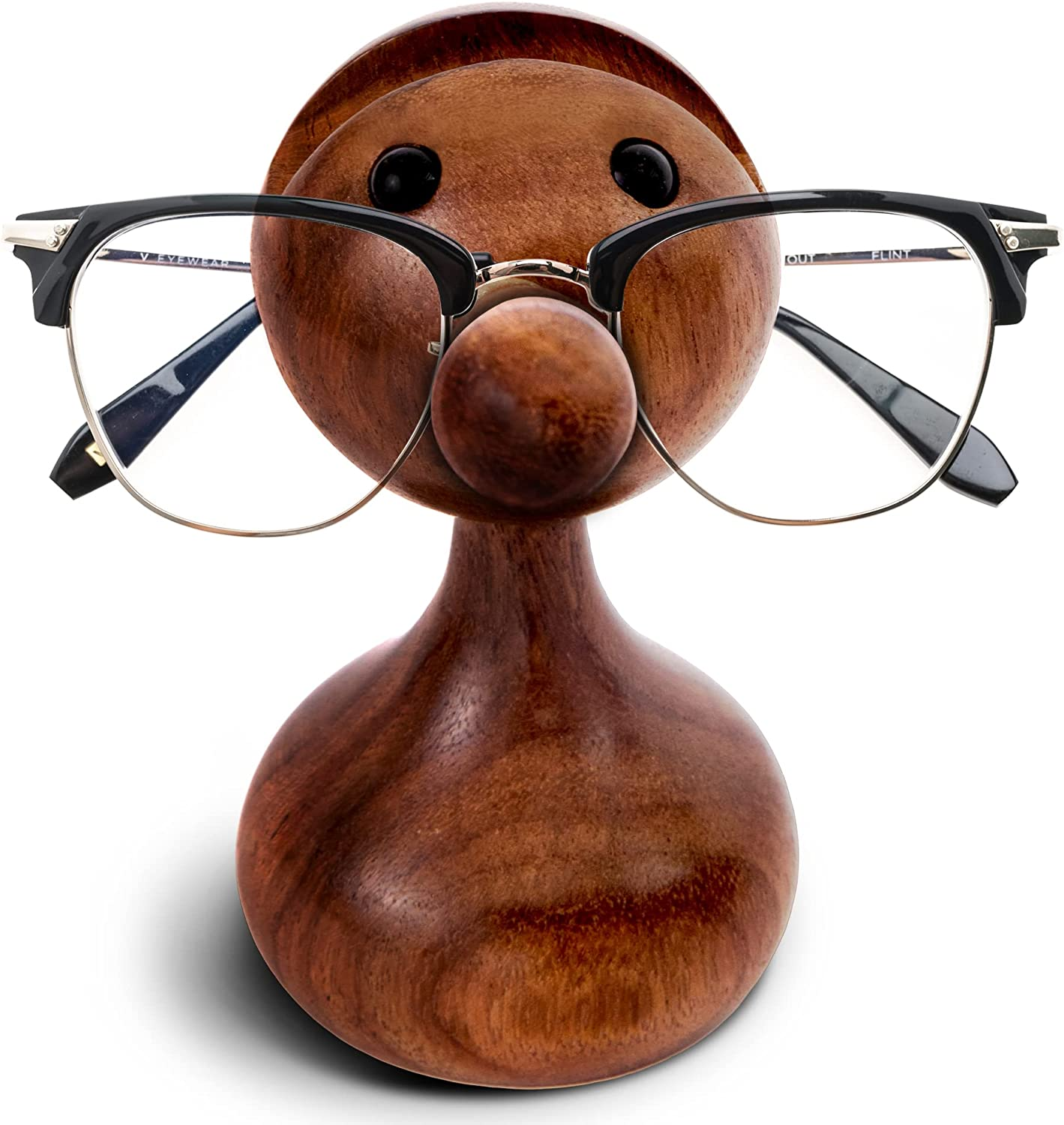 Spectacle Holder-Handmade Wooden Carved Bird -Shaped Eyeglass Spectacle Holder，D