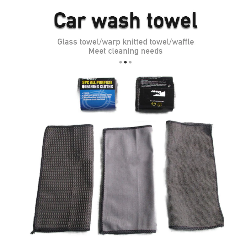 Miniatura: 9 Piece Car Wash Cleaning Kit with Microfiber Towels, Blush Sponge
