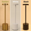 Thumbnail: Simple LED Rechargeable Touch Metal Table Lamp Three Colors Bedside Creative Amb