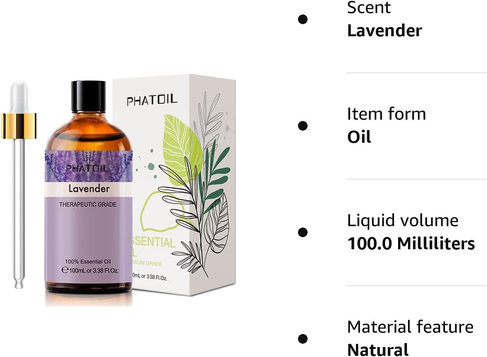 Miniature : Lavender Essential Oil - 100ML Aromatherapy for Diffusers