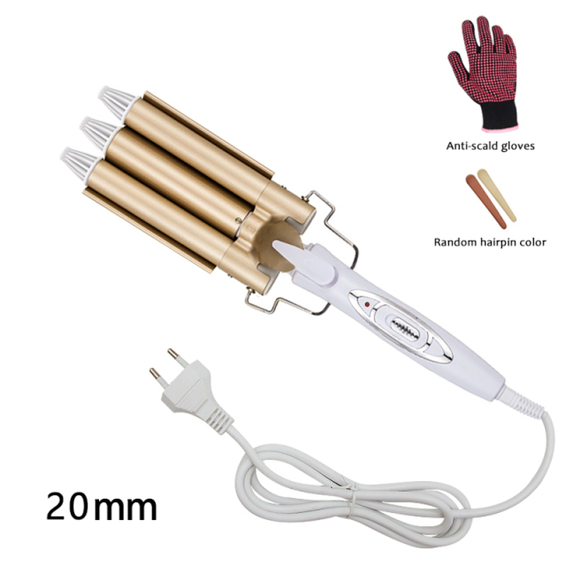 Miniature : Professional Hair Tools Curling Iron Ceramic Triple Barrel Hair Styler Hair Wave