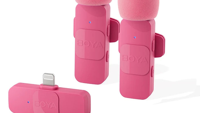 BY-V Professional Wireless Lavalier Mini Microphone for Iphone Ipad Android Live