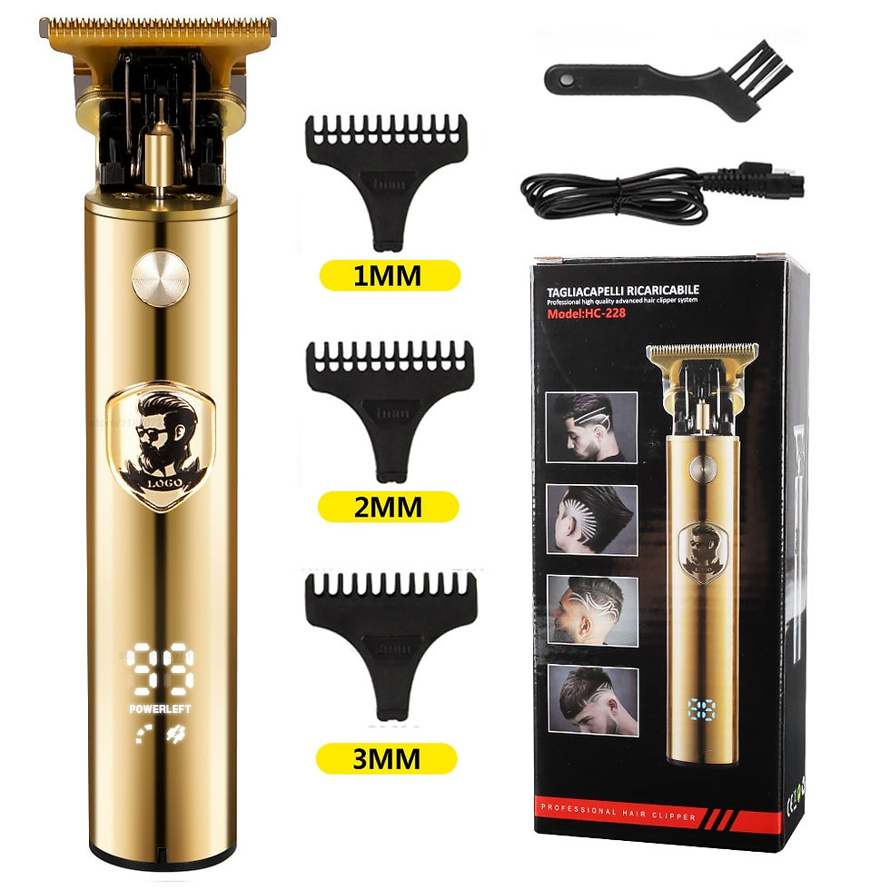Miniature : Hiena T9 Cordless Hair Clipper With USB Rechargeable - Long Battery Life