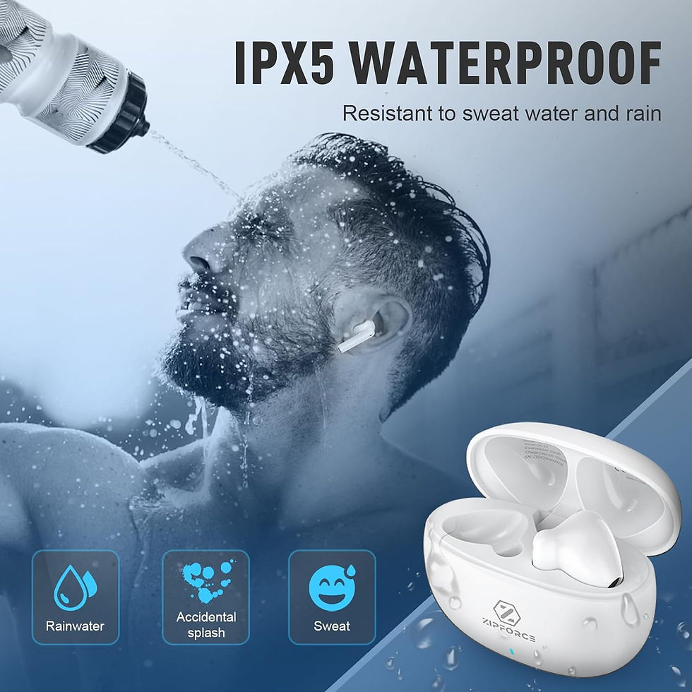 Miniatura: ZIPFORCE True Wireless Earbuds, in-Ear Bluetooth 5.3 Headphones 4-Mics ENC Clear