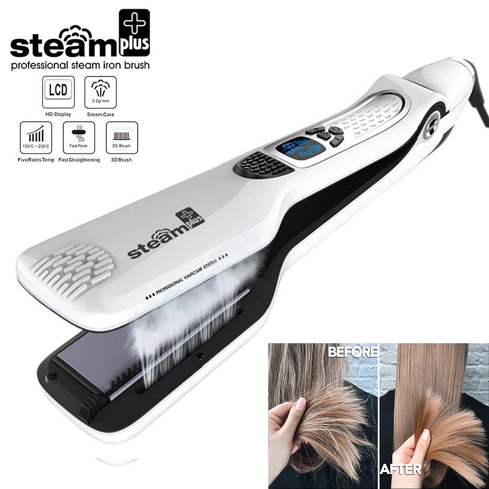 Thumbnail: Professional Hair Straightener Heating Hot Hair Combs Dual Voltage Titanium Curl